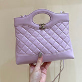 CHANEL 25S MINI SHOPPING BAG 23 IN LIGHT PURPLE CALFSKIN