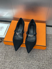 KIARA 40 MM PUMP IN BLACK SUEDE