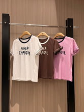 CC Embroidered Collared T-shirt Cotton