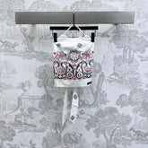 MIUMIU HALTER NECK TOP WITH PRINT 267875