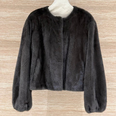 HERMES 25S SHORT MINK FUR COAT 177