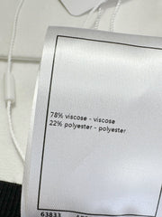 CC Cardigan In Black Wool Viscose