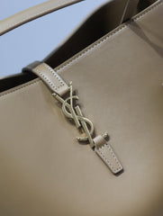 YSL 25S LE 5 À 7 BAG 26 IN BROWN CALFSKIN GOLD HARDWRE