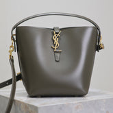 YSL 25S LE 37 MINI 20 IN DARK OLIVE CALFSKIN GOLD HARDWRE