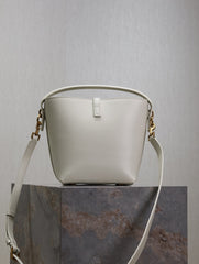 YSL 25S LE 37 BAG 20 IN DUSTY GRAY CALFSKIN GOLD HARDWRE