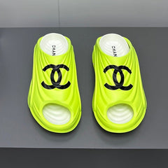New Double C Foam Lightweight Slippers Boat Lemon Yelllow