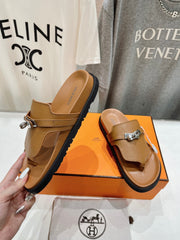 EMPIRE SANDAL CARAMEL CALFSKIN