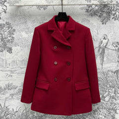Gucci Suit Jacket Red Wool