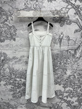 CC 25 Suspender Dress Ivory Cotton