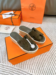EZE 65 SANDAL ARMY SUEDE