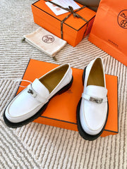 ICONE LOAFER IN WHITE CALFSKIN