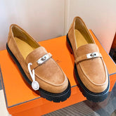ICONE LOAFER IN BRONZE BROWN SUEDE