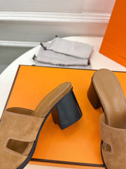 HELIA 60 SANDAL BROWN SUEDE