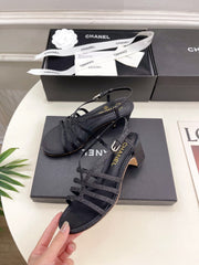 BLACK ROMAN 5 CM SANDALS