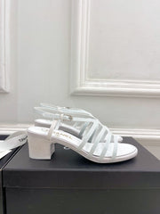 WHITE ROMAN 5 CM SANDALS