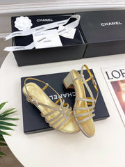 GOLD ROMAN 5 CM SANDALS