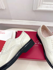 VIV' RANGERS LACE-UPS IN WHITE CALFSKIN