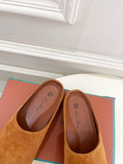 LP 25S MULES IN BURNT ORANGE SUEDE