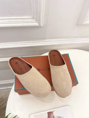 LP 25S MULES IN WARM BEIGE SUEDE
