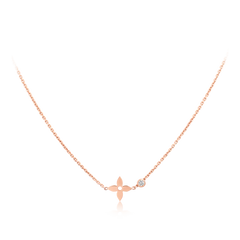 BLOSSOM PENDANT PINK GOLD AND DIAMOND