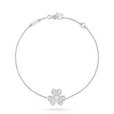 FRIVOLE SILVER FLOWER DIAMOND BRACELET