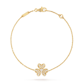 FRIVOLE GOLD FLOWER DIAMOND BRACELET