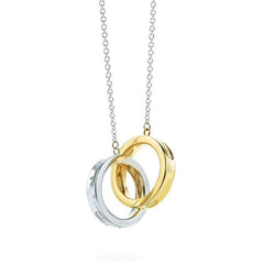 INTERLOCKING CIRCLES PENDANT SMALL NECKLACE