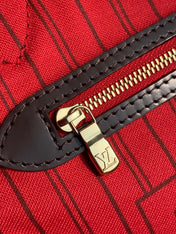 NEVER FULL MM WITH DUSTBAG DAMIER EBENE CANVAS 29CM