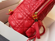 SMALL BACKPACK RED CANNAGE LAMBSKIN