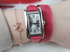 TANK AMERICAINE QUARTZ STAINLESS STEEL SILVER DIAL