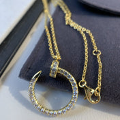 JUSTE NECKLACE 2.2MM GOLD FULL DIAMONDS