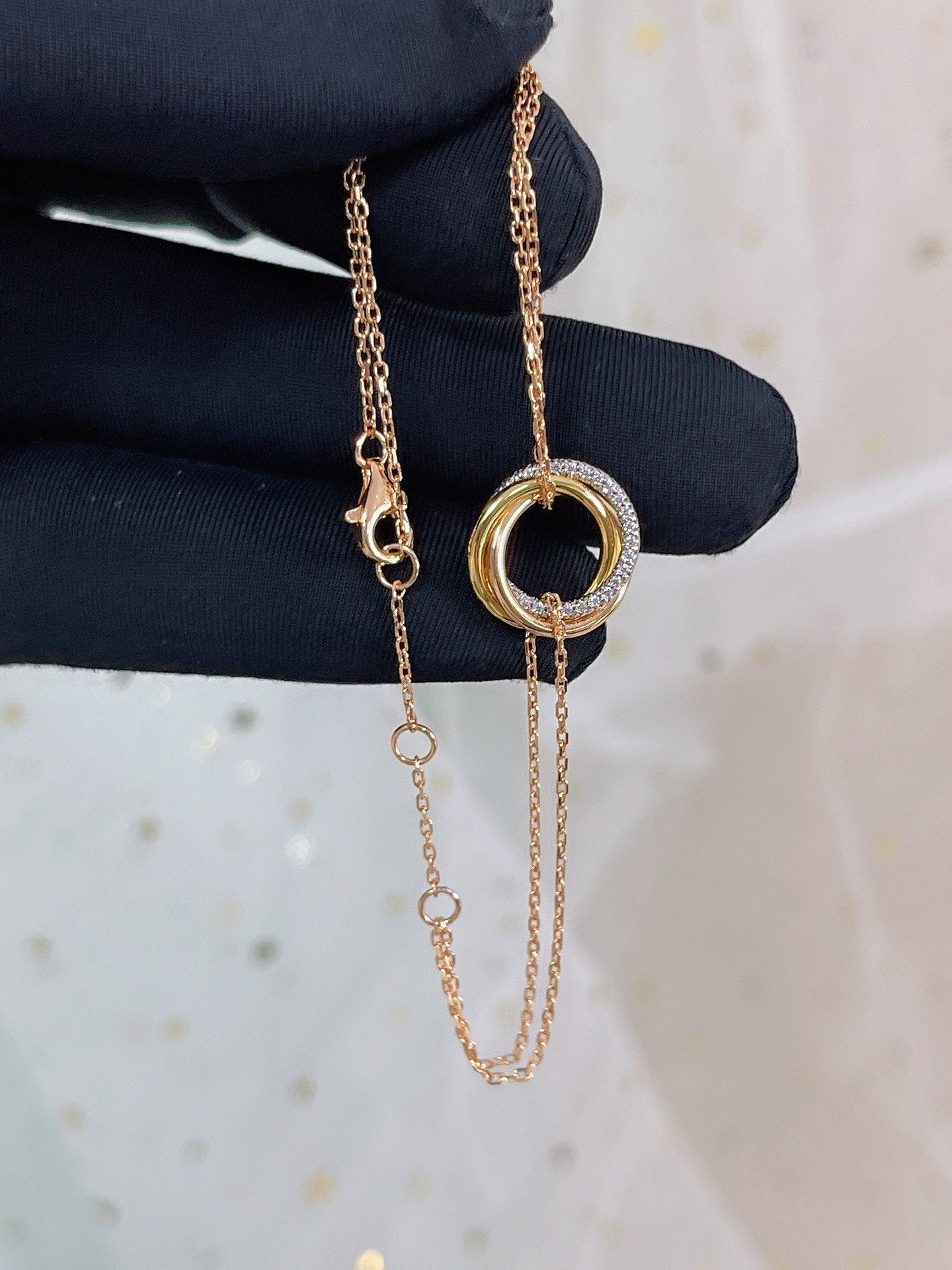 TRINITI BRACELET GOLD SILVER PINK GOLD DIAMONDS