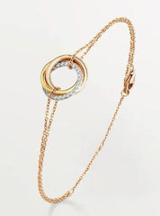 TRINITI BRACELET GOLD SILVER PINK GOLD DIAMONDS