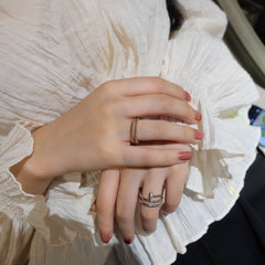 JUSTE RING 1.8MM SILVER DOUBLE ROW