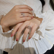 JUSTE RING 1.8MM SILVER DOUBLE ROW