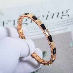 SERPENTI BRACELET PINK GOLD ONYX