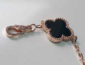 CLOVER MULTICOLOR PINK GOLD BRACELET 5 MOTIFS