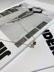 DOUBLE STAR DIAMOND NECKALCE