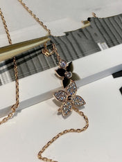 DOUBLE STAR DIAMOND NECKALCE