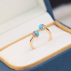 POSSEISION TURQUOISE DIAMOND RING