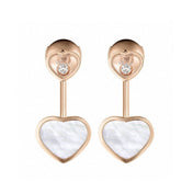 HAPPY HEART PINK GOLD DROP EARRINGS