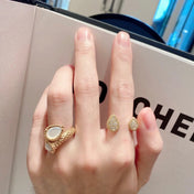 BOHEME MOP 2 MOTIF GOLD RING