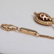 BOHEME CARNELIAN PINK GOLD DIAMOND NECKLACE