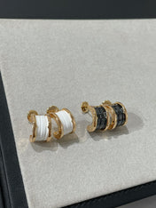 ZERO 1 PINK GOLD CERAMIC EARRINGS