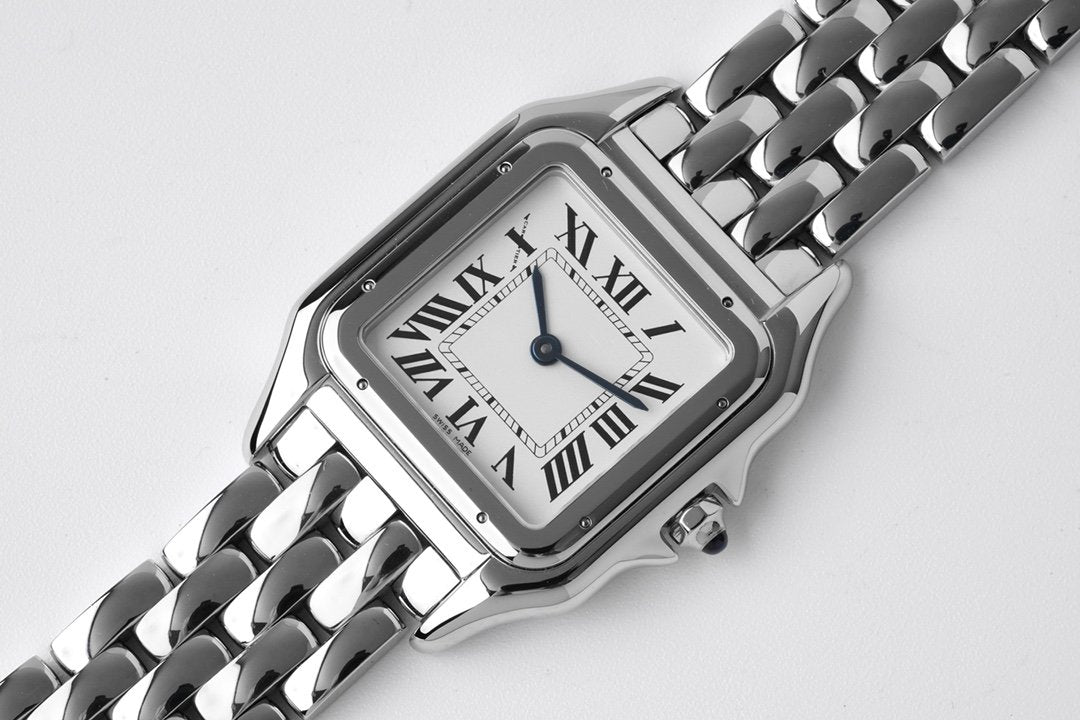 PANTHERE 27MM SILVER CASE WHITE DIAL