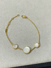 LUCKY STAR GOLD DIAMOND 3 MOTIF BRACELET