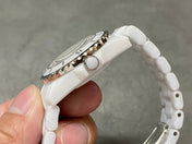 J12 Automatic White Ceramic Black Numerals White Dial