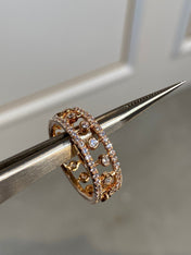 DEWDROP DIAMOND PAVED RING
