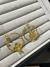 LV VIENVIEN GOLD HOOP EARRINGS