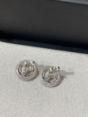 LV BY NIGHT DIAMOND PAVED STUD EARRINGS